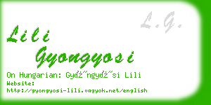 lili gyongyosi business card